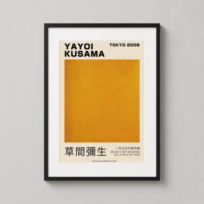 Authentic Yayoi Kusama Poster Infinity Nets 2008 - Japanese woodblock print from MerchFuse