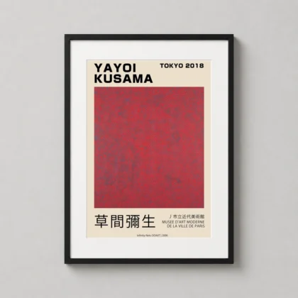 Yayoi Kusama Poster Infinity Nets Ooaxt - Japanese woodblock print from MerchFuse