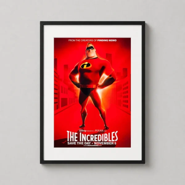 Mr. Incredible Save The Day Disney Pixar Movie Poster
