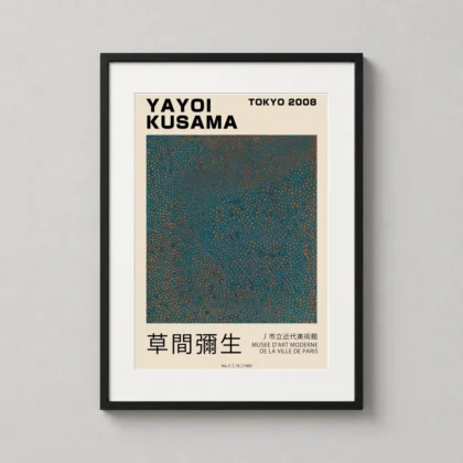 Authentic Yayoi Kusama Poster Tokyo 2008 - Japanese woodblock print from MerchFuse