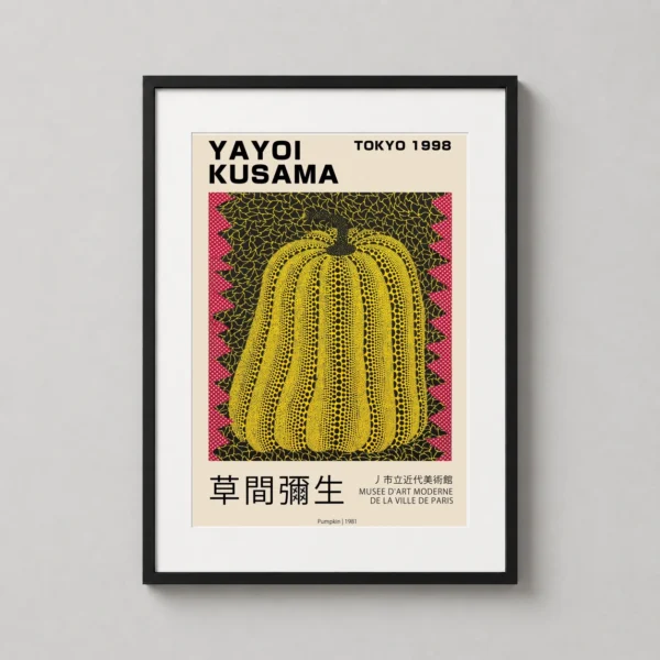 Yayoi Kusama Pumpkin 1998 Tokyo Exhibition Art Print