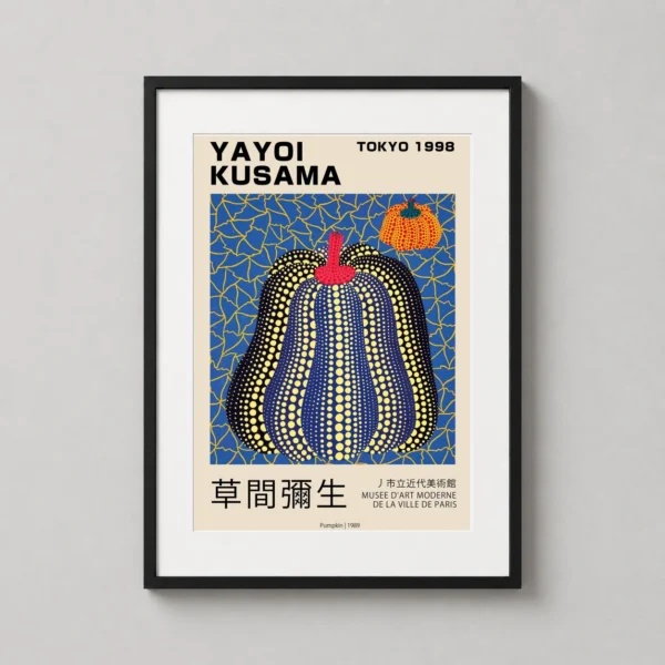 Yayoi Kusama Tokyo Exhibition Pumpkin 1989 Modern Art Print