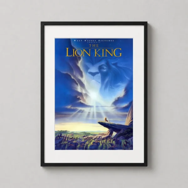 The Lion King 1994 Pride Rock Cinematic Movie Poster