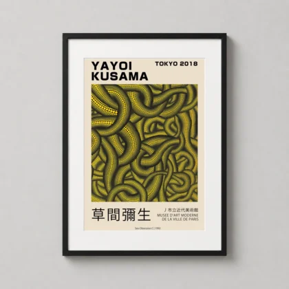 Classic Yayoi Kusama Poster Sex - Japanese woodblock print from MerchFuse