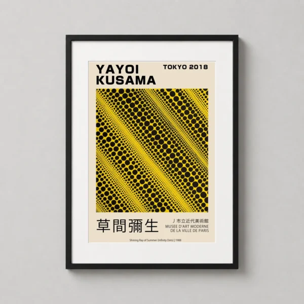 Yayoi Kusama Shining Ray of Summer Infinity Dots Art Print