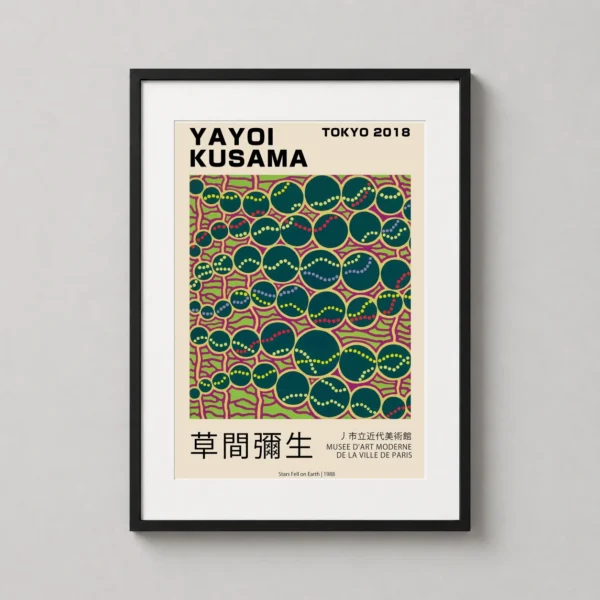 Yayoi Kusama Stars Fell on Earth Tokyo Exhibition Art Print