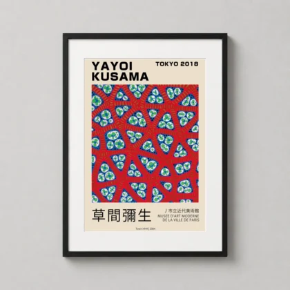 Classic Yayoi Kusama Poster Town - Japanese woodblock print from MerchFuse