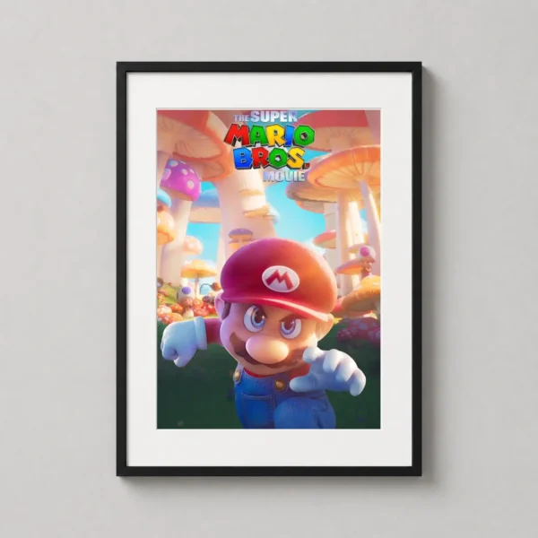 Super Mario Bros Mushroom Kingdom Landscape Movie Poster
