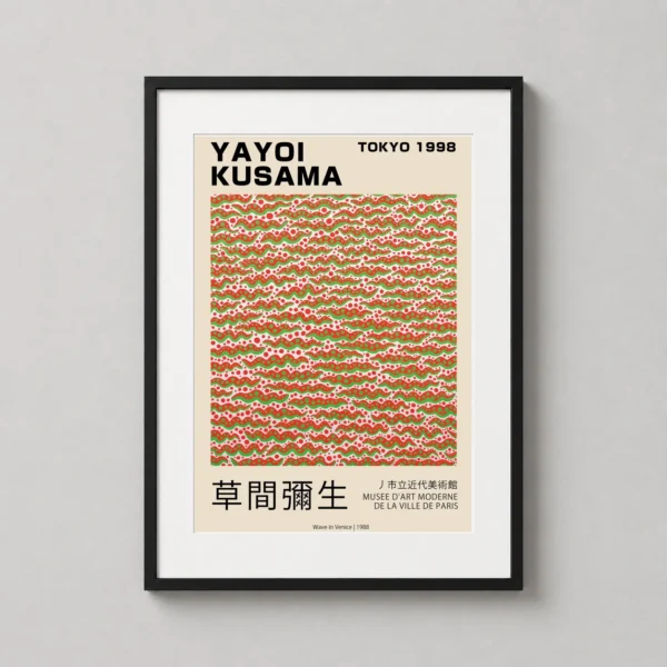 Yayoi Kusama Wave in Venice 1988 Tokyo Exhibition Art Print