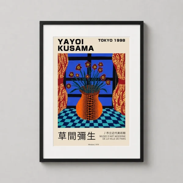Yayoi Kusama Window 1979 Exhibition Poster Art Print