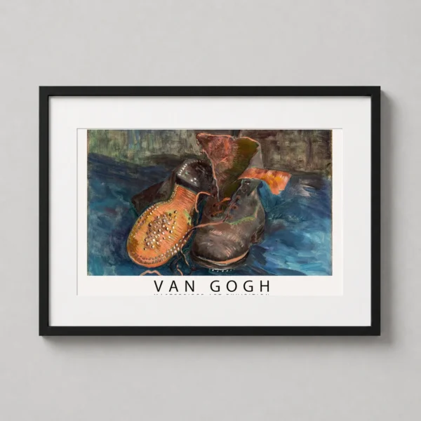 Van Gogh A Pair of Boots Exhibition Poster, Fine Art Print