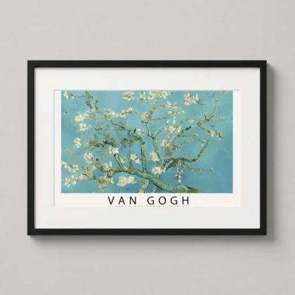 Van Gogh Almond Blossom – 1890 Rijksmuseum Exhibition fine art print by MerchFuse