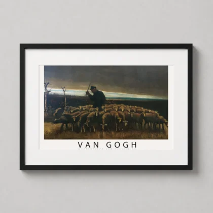 MerchFuse Van Gogh Sheep – After the Storm 1884 Rural art print with fine art character