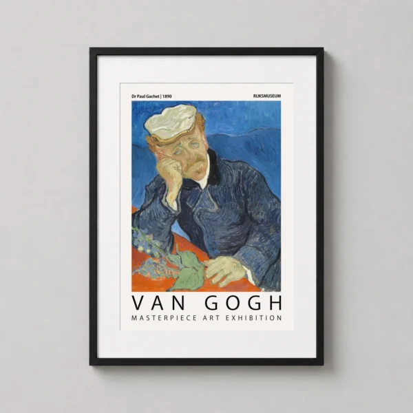 Dr Paul Gachet by Vincent Van Gogh Exhibition Art Print