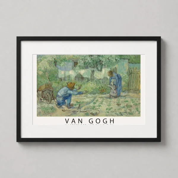 Van Gogh First Steps after Millet Masterpiece Exhibition Art Print