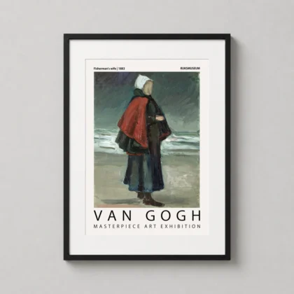 Vincent Van Gogh Fisherman's Wife – 1883 Rijksmuseum fine art print by MerchFuse
