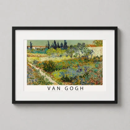 Van Gogh Garden – Arles 1888 Museum Exhibition art print for gallery wall display by MerchFuse