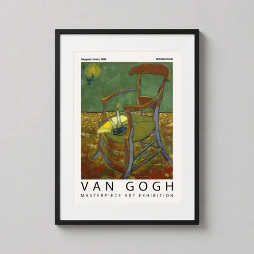 Gauguins Chair 1888 Van Gogh Exhibition Art Print