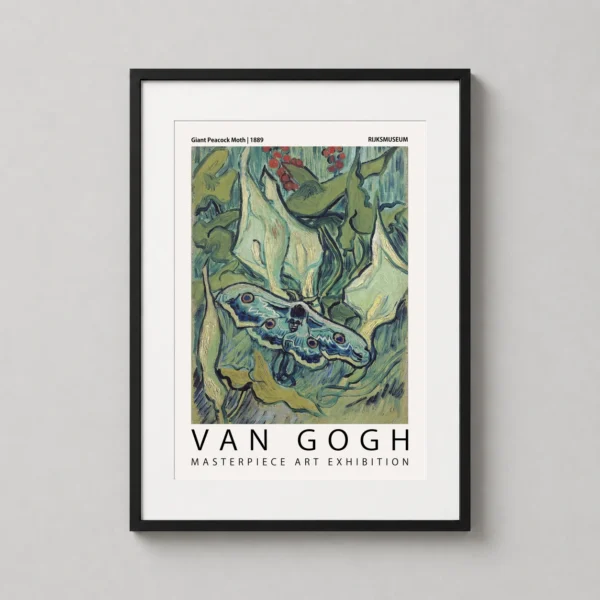 Giant Peacock Moth 1889 Van Gogh Masterpiece Art Print