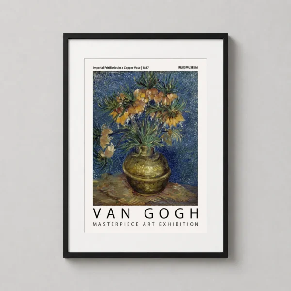 Van Gogh Imperial Fritillaries in a Copper Vase Fine Art Print
