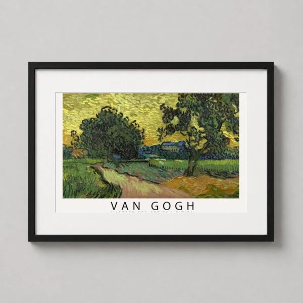 Van Gogh Landscape at Twilight, Exhibition Gallery Art Print