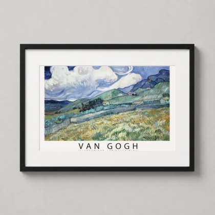 Saint-Rémy Landscape 1889 Van Gogh Masterpiece Art Print