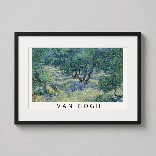 Van Gogh Olive Orchard 1889 Masterpiece Exhibition Art Print