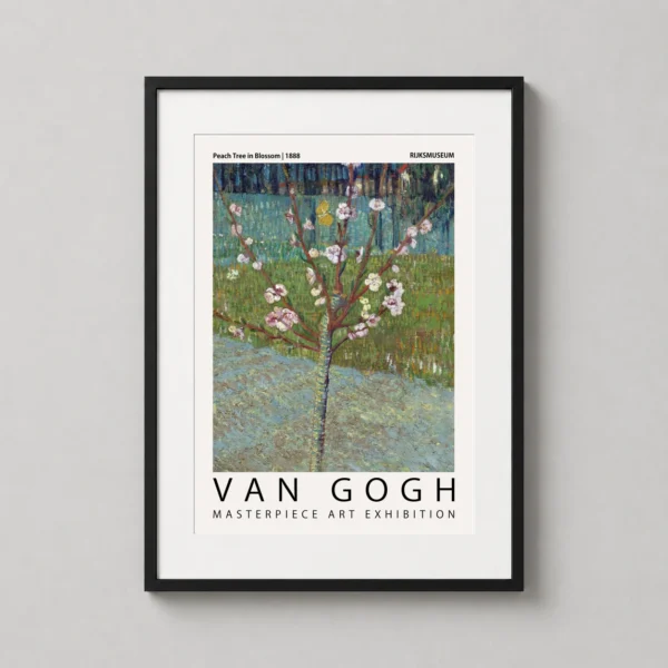 Van Gogh Peach Tree in Blossom 1888 Arles Exhibition Art Print