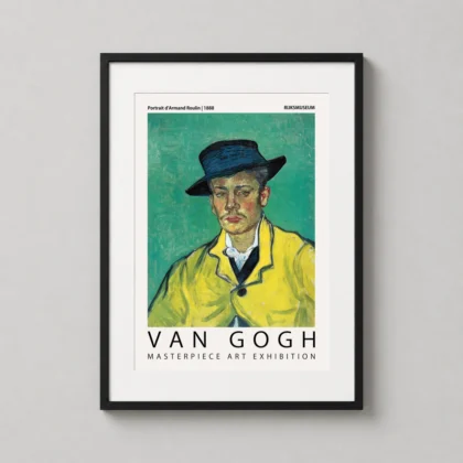 Van Gogh Armand Roulin – 1888 Post-Impressionist Portrait decorative photography print for curated interiors by MerchFuse