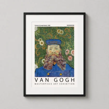 MerchFuse Van Gogh Roulin – Joseph Roulin Postman Portrait photography print with portrait character