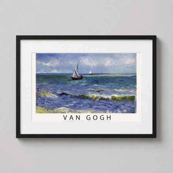 Van Gogh Mediterranean Seascape, Saintes-Maries-de-la-Mer Art Print