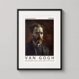 Vincent Van Gogh Self-portrait with Pipe 1886 Exhibition Art Print