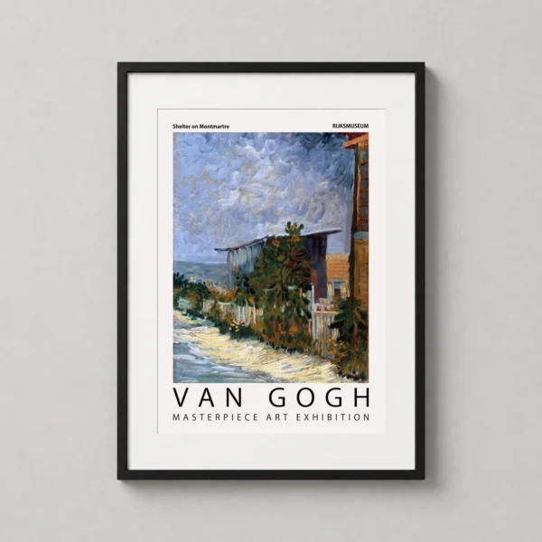 Van Gogh Shelter on Montmartre Masterpiece Exhibition Art Print