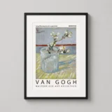 Van Gogh Sprig of Flowering Almond in a Glass Art Print