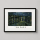 Van Gogh Starry Night Over the Rhone Exhibition Art Print