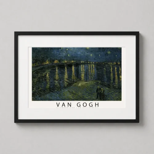 Van Gogh Starry Night Over the Rhone Exhibition Art Print