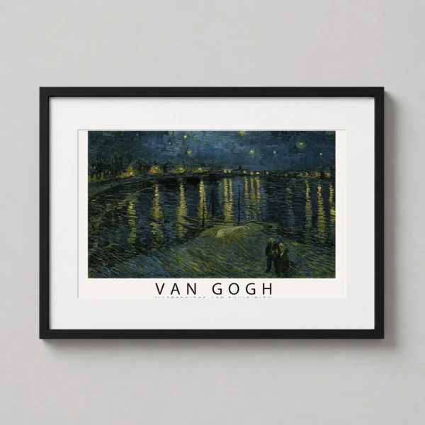 Van Gogh Starry Night Over the Rhone Exhibition Art Print