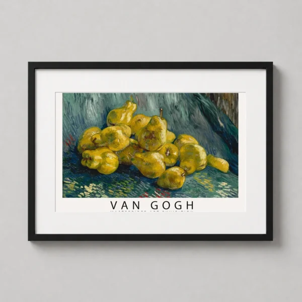Van Gogh Still Life with Quinces 1889 Exhibition Art Print