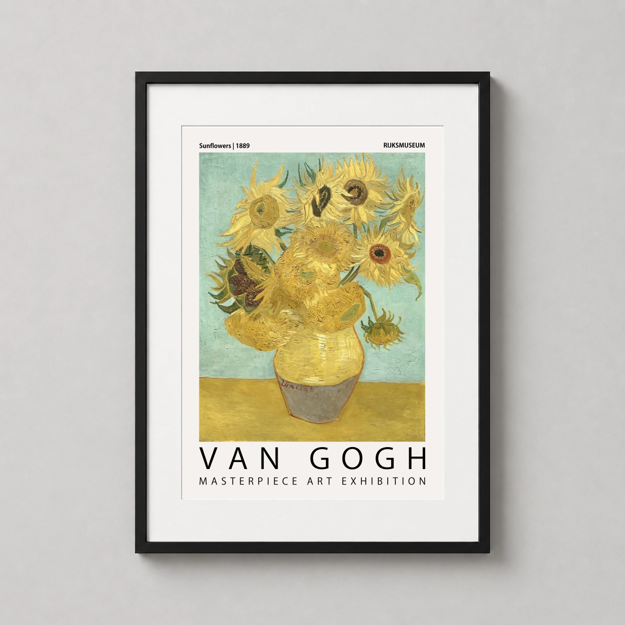 Van Gogh Sunflowers 1889 — vibrant 1889 sunflowers art print featuring Vincent van Gogh’s yellow