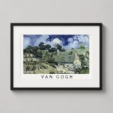 Van Gogh Thatched Cottages at Cordeville Art Print