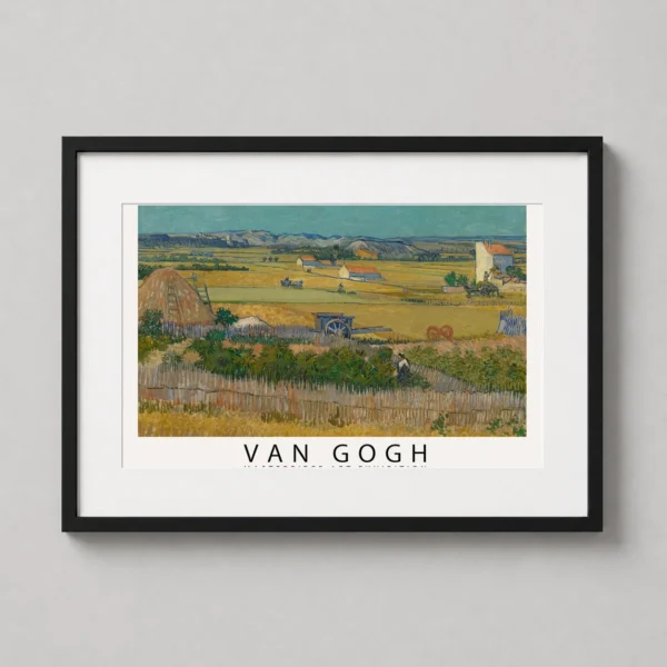 Van Gogh The Harvest Arles Landscape Masterpiece Art Print