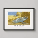 Van Gogh The Siesta Exhibition Poster, Impressionist Art Print