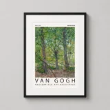 Van Gogh Trees 1887 Exhibition Poster, Impressionist Art Print