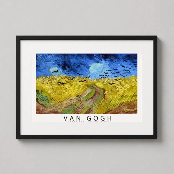 Wheatfield with Crows by Vincent Van Gogh Exhibition Art Print