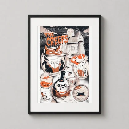 Adventure Time Creeps Mondo Poster noir mystery art print by JJ Harrison on matte paper. by MerchFuse