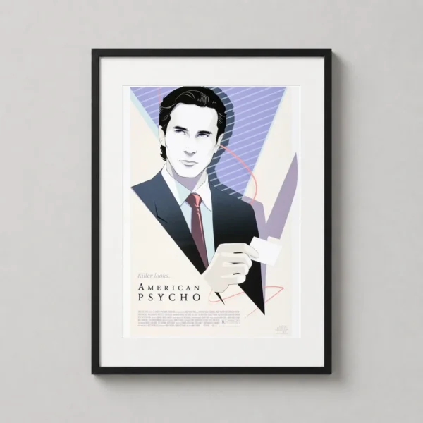 Patrick Bateman Killer Looks American Psycho Craig Drake Movie Poster