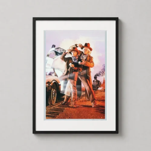 Back to the Future Part III Marty and Doc Old West Movie Poster
