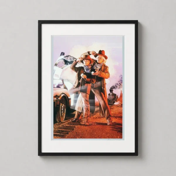 Back to the Future Part III Marty and Doc Old West Movie Poster