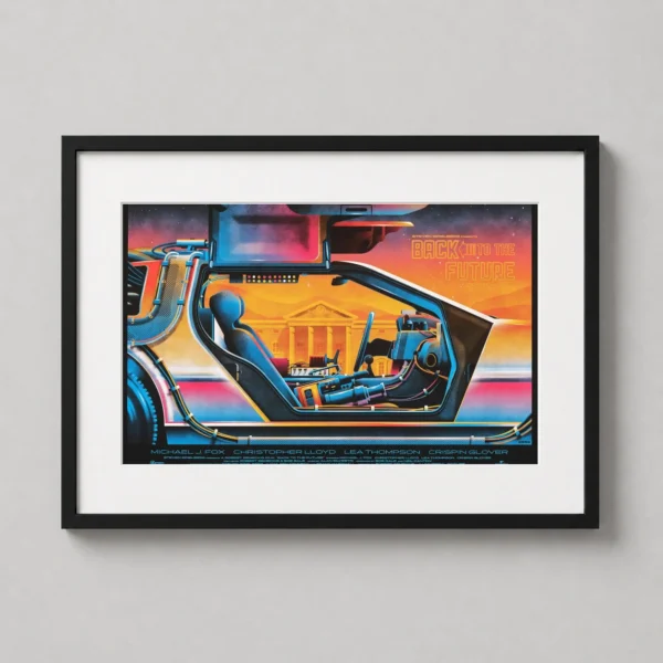 Back to the Future DeLorean Time Machine DKNG Edition Movie Poster