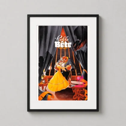 Disneys Beauty Beast Mondo Poster - movie poster from MerchFuse
